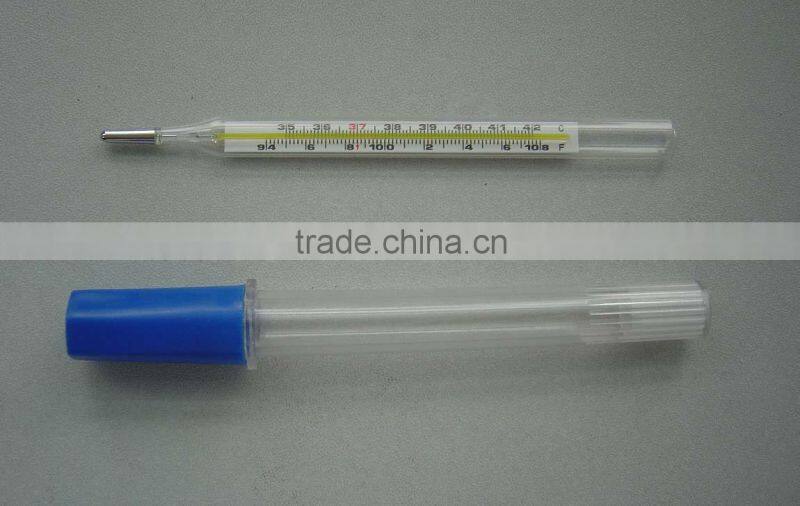 Medical clinical mercury thermometer, use for armpit