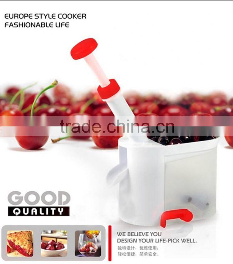 High quality plastic manual cherry pitter/cherry corer