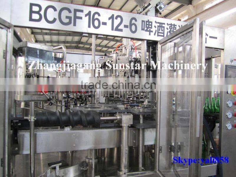 Glass Bottle Beer Filling Machine BCGF18-18-6