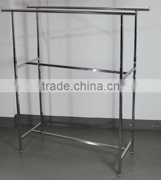 RH-YJ15 Double Poles Luxury Cloth Rack Shop Furniture Garment Display