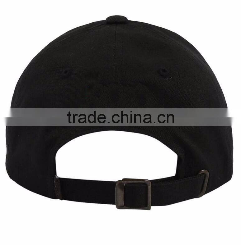 2016 Guangzhou china factory 100% cotton metal buckle 2d embroidery curved brim custom men high quality flex fit hats