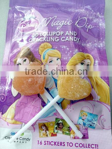 popping candy with lollipop 10g lolly dipper + 5g popping candy