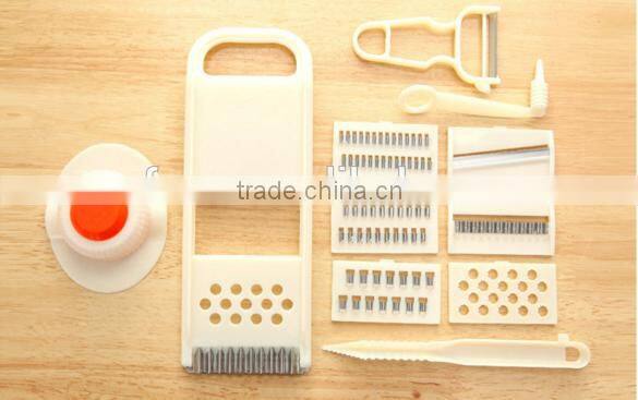 High quality 11pcs multifunctional vegetable potato fruit slicer peeler chopper cutter