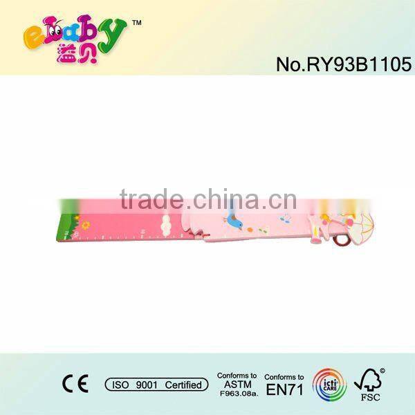 wooden growth chart for decoration