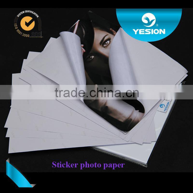 135gsm glossy adhesive photo paper with high quality China manufacturer professional factory