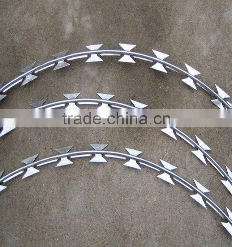 PVC coated razor barbed wire factory