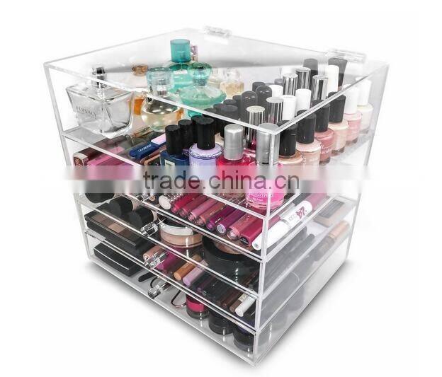 clear acrylic organizer with 5 drawer