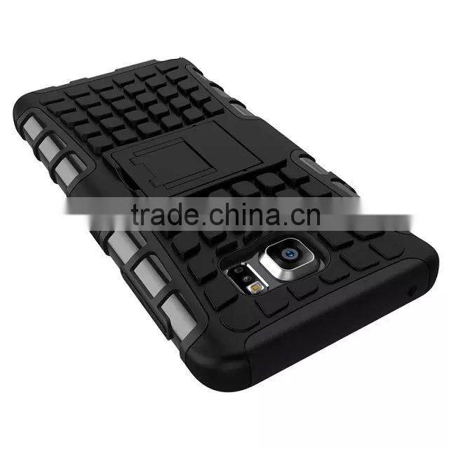 Low MOQ Hybrid design tpu pc hybrid combo phone case for samsung note 5 China make