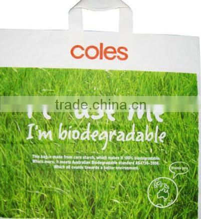 Customized logo plastic clothes bags with handle