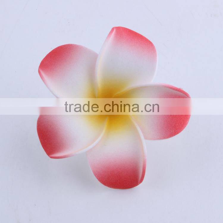 Elegant Hawaiian Foam Frangipani Plumeria Flower Hair Clips