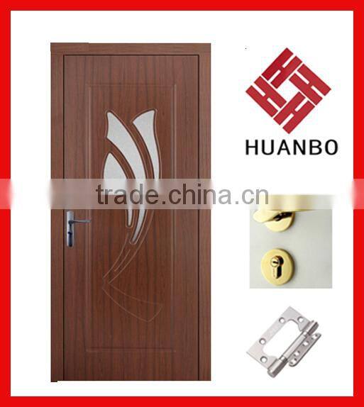 Interior wooden PVC MDF Doors for hotels (HB-8222)