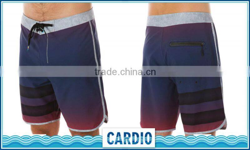 Fly Closure 11% Spandex embroidery logo mens borad shorts