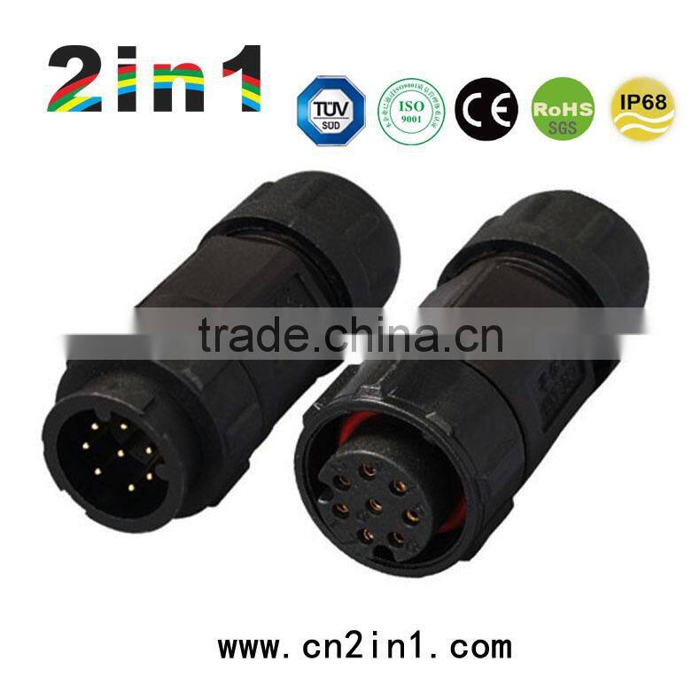 SK19-8P IP67 Soldering Electric Cable Wire Waterproof Connector