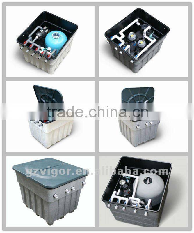 Combo Underground swimming pool integrated filter