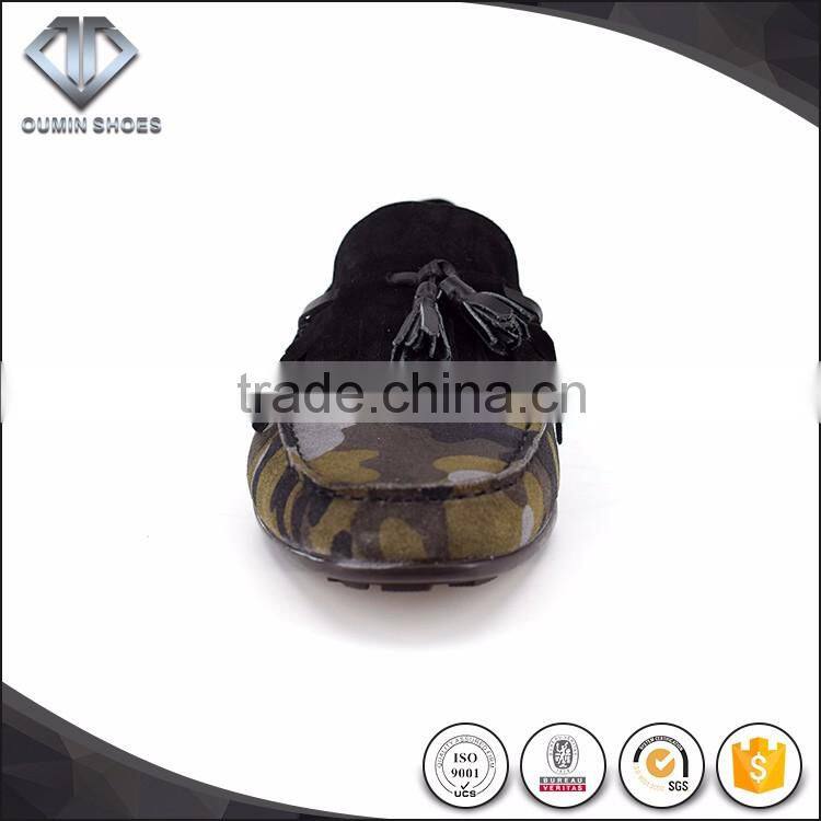 In style 2016 Italy show camo suede driving shoes soft leather selling best