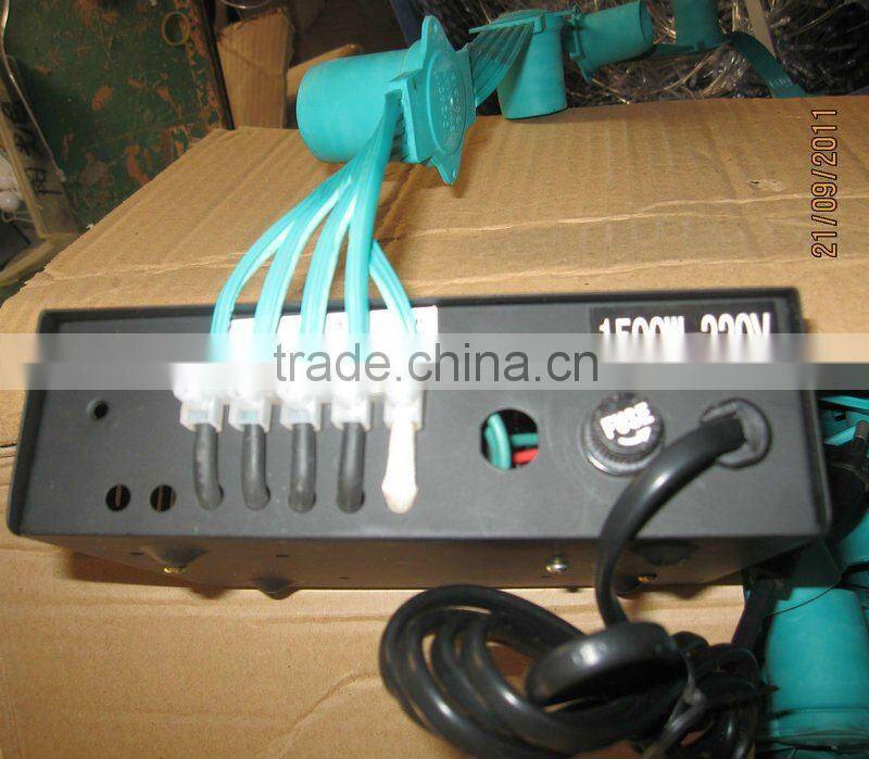 5-Wires 6 holder per meter E27 Belt Light