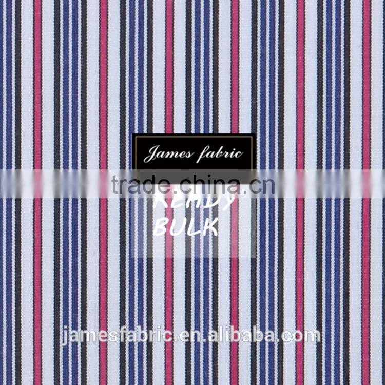 James Yarn Dyed High Density LA Finished Colorful Stripe/Check Plain Weaving Spring/Summer Shirting Fabric