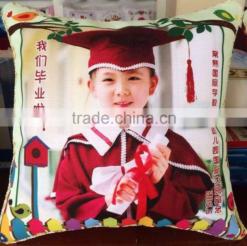Latest design cushion cover with clearly photo printed