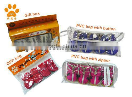 Packaging & Shipping JML 2016 new pet dog products cheap running mesh dog shoes for all weather warm boot sock