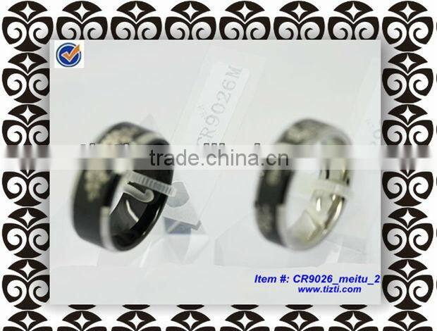 His & Hers Promise Ring Stainless Steel Couples Wedding Engagement Bands