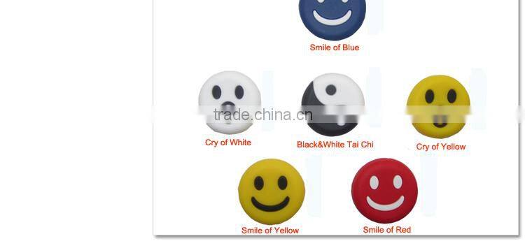 Fangcan silicagel dampeners for racket, cute countenance vibration dampeners for Tennis/ Squash racket