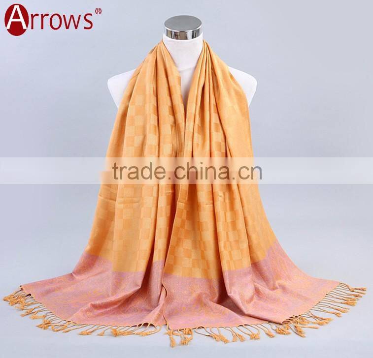 100% Cotton Jacquard Fancy Quality Women Ethnic Shawl Scarf Muslim Preyer Hijab Dress Wraps