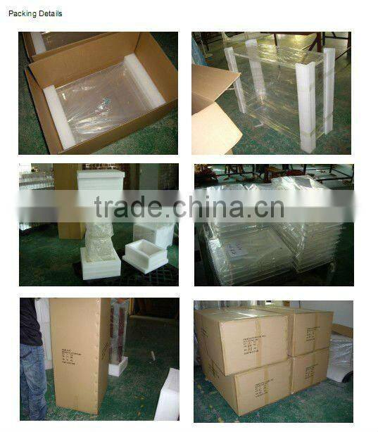 Acrylic Table Drawers and Bottom Shelf