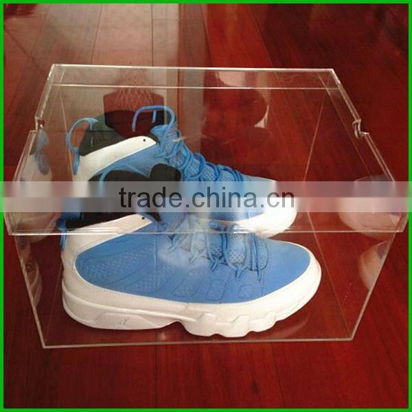 High Custom Acrylic Shoe Box Transparent