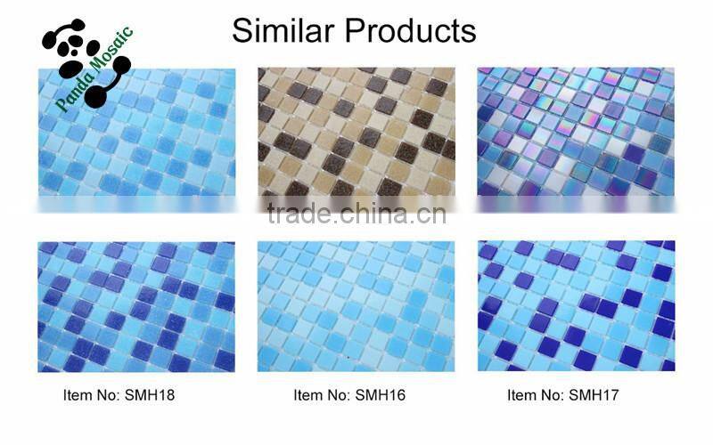 SMH18 Indoor Mosaic Architecture glass mosaic turquoise pools mosaic