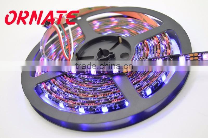 Addressable LED Strip WS2812B/SK6812, SM16703,TM1914 5 meters, 30 LEDs/meter, White/black PCB