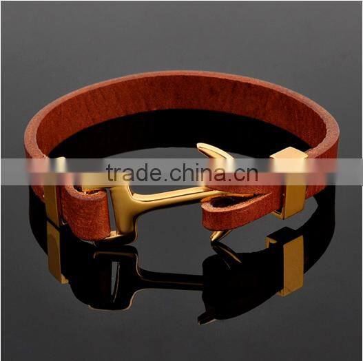 Fashion Jewellery Leather Anchor Bracelet Meaning