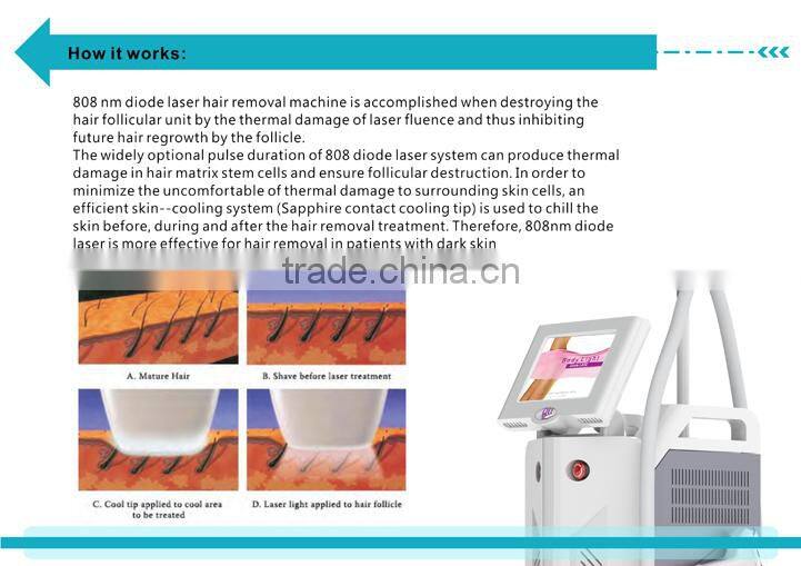 New design 810nm laser hair removal/hair depilation machine dido-IV
