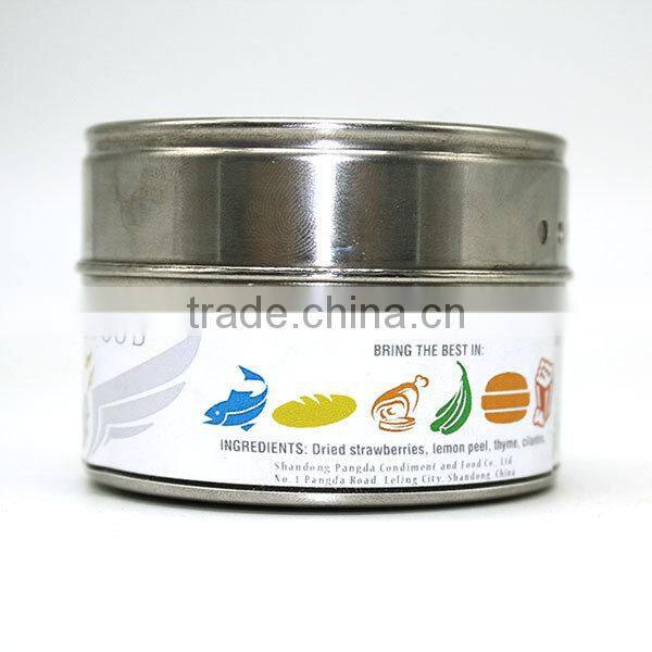 Taste of Thailand-gourmet spice blends in stainless steel jar with clear cap