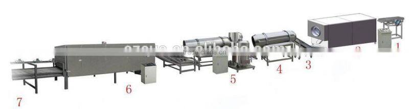 Automatic popcorn food line with many flavors and lovely shapes