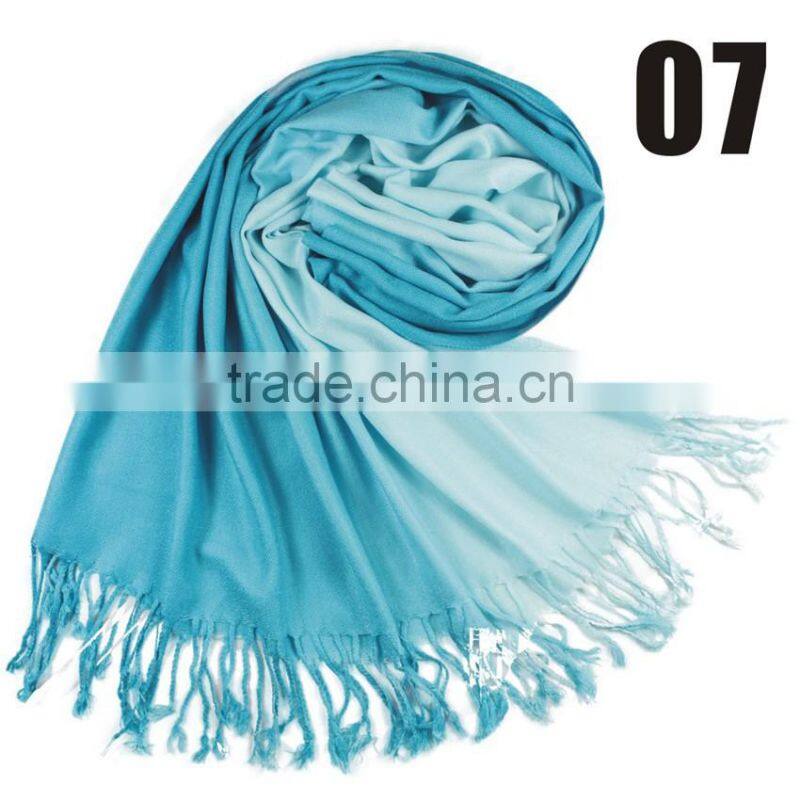 New Gradient Elegant Pashmina Light Soft Warm Comfortable Lady Scarf Pashmina Wrap Shawl Stole 190 x 70cm Approx 30 Colors