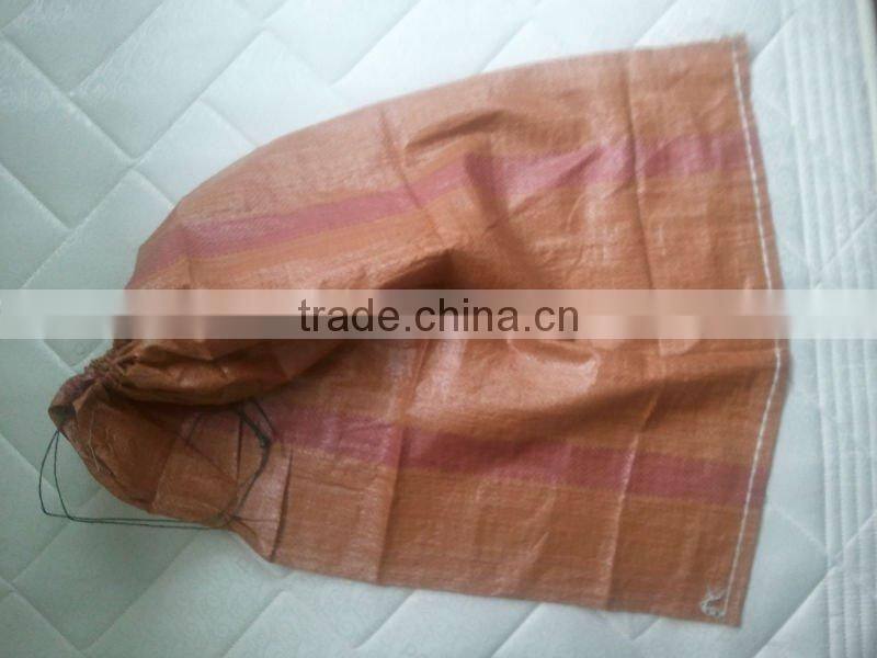 PP Woven bags with drawstring on top