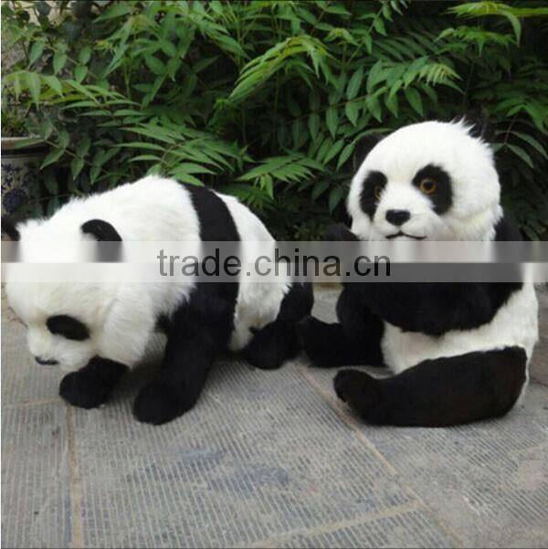 furry lifelike realistic no stuffing giant plush panda animal model