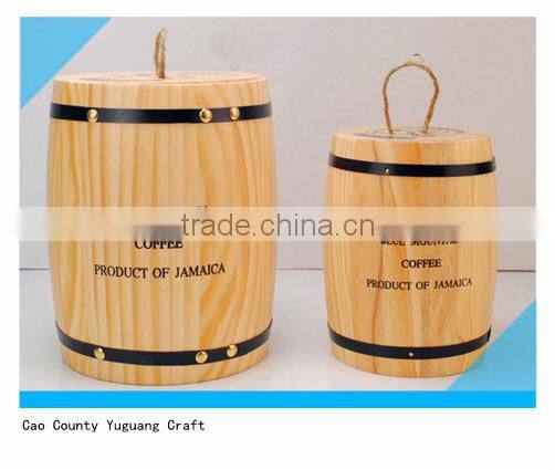 Pine small Wooden Barrels for Coffee Beans