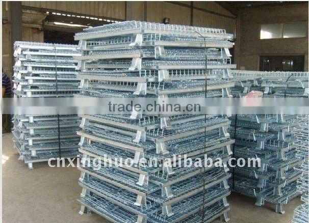 Stackable metal wire cage/wire container