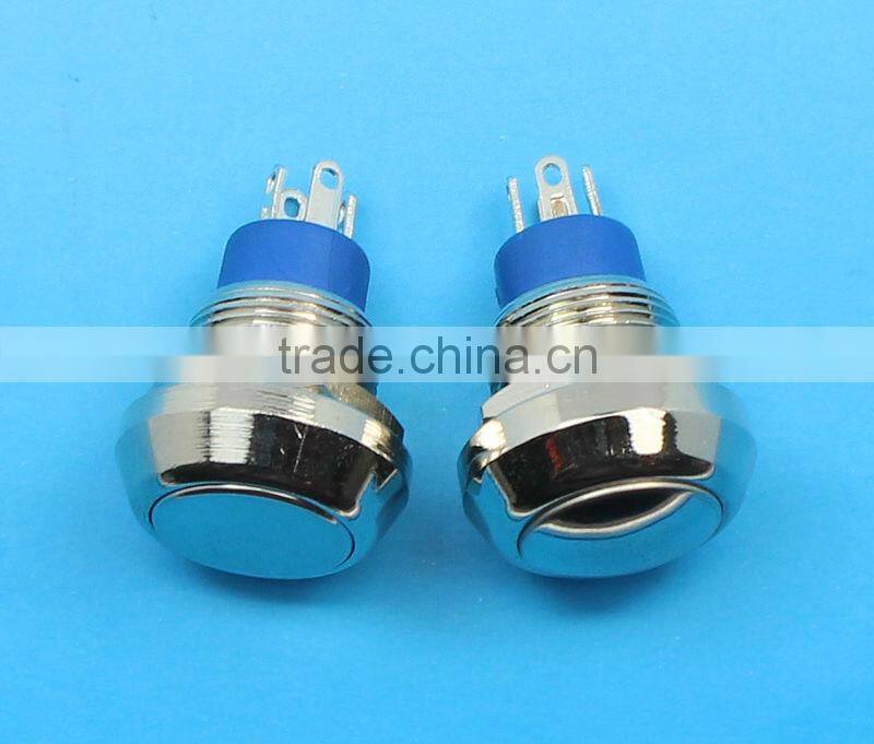 12mm waterproof momentary push button switch