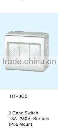 HEIGHT HOT SALE switches and socket outlets /3 Gang switch with high quality