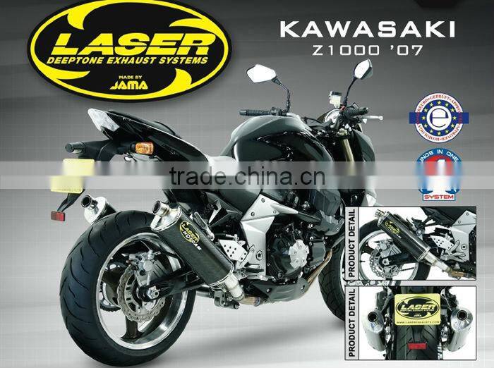 For KAWASAKI Z1000 2007-2009 Motorcycle Exhaust Pipe LASER HotCam DS slip-on mufflerset