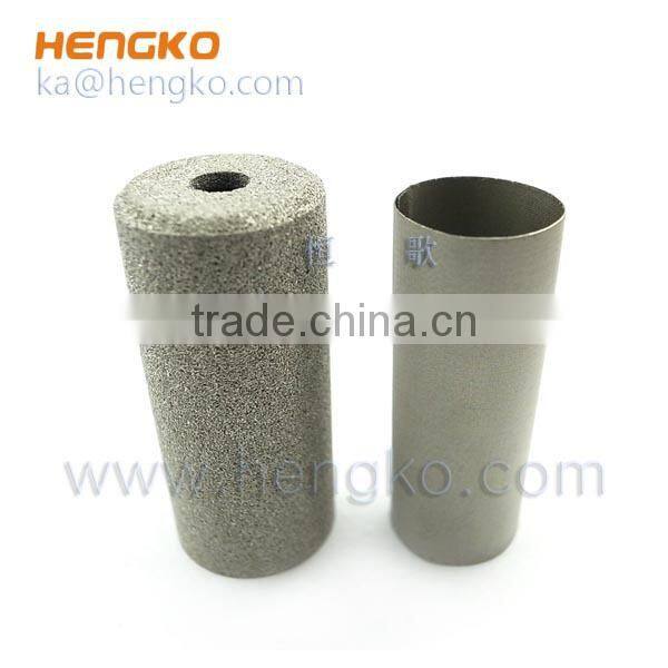 Powder sintered stainless steel metal filter cartridge