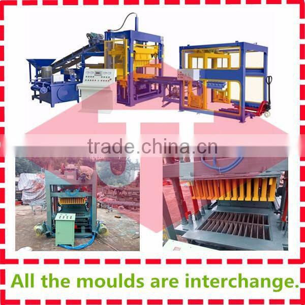 India low price building brick hollow interlocking paver moulds automatic cement block making machine uk