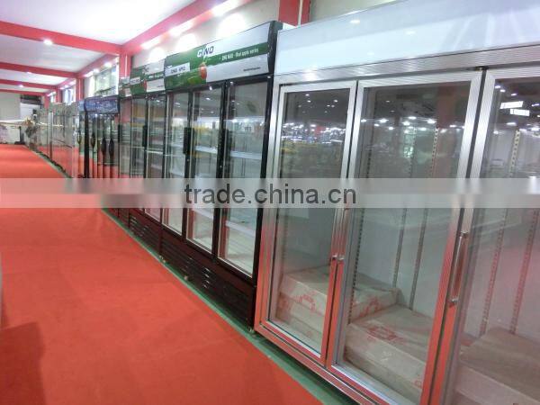 Hot sales 3 door beverage Supermarket Display Freezer(ZQR-1200)