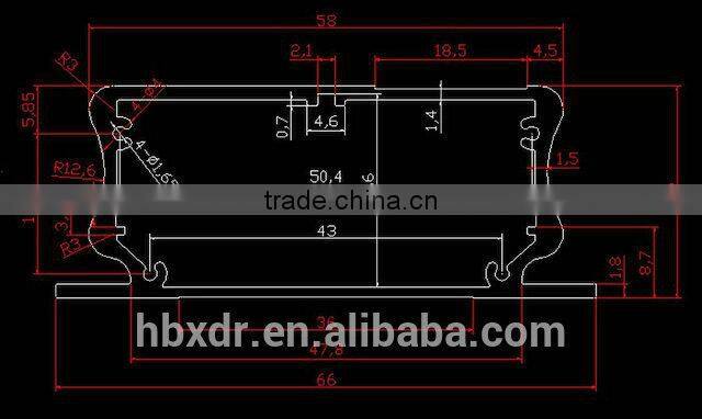 best selling anodizing 6061 and 6063 T5 aluminium shell for electrical connector