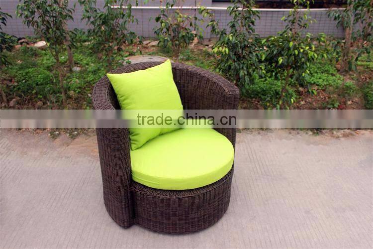 Cylindrical design rattan coffee table set