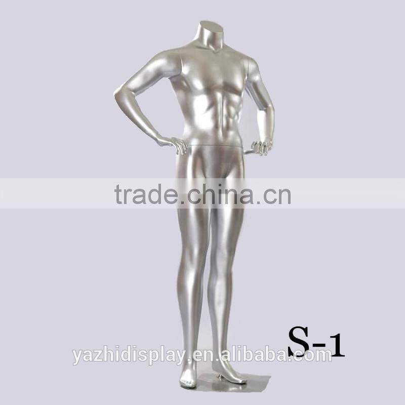 wedding dress silver sexy female mannequin without head for sale