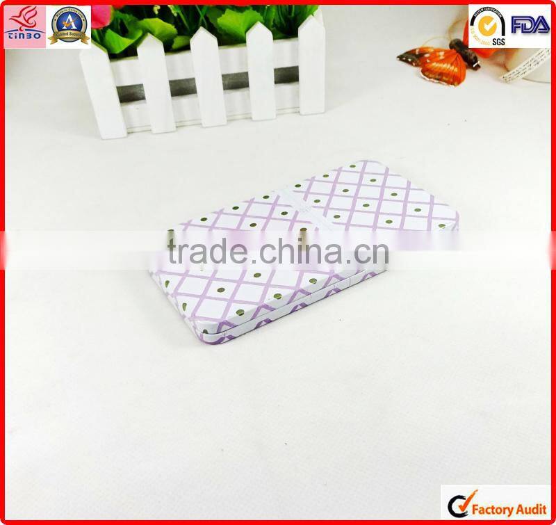 factory sale battery rectangle metal tin can with window