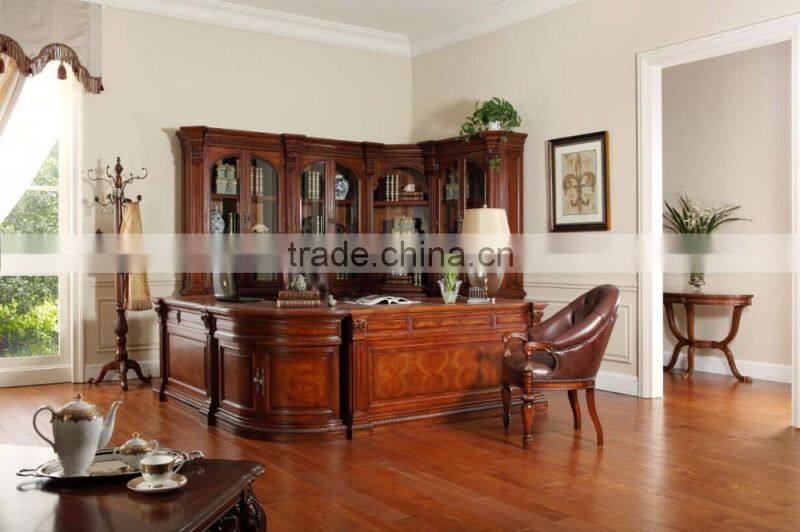 Antique Carved Dining Room Furniture/100% Solid Wood French Style Luxury Dining Table Set